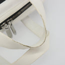 LOEWE Hand Bag Leather PVC White Black Auth bs36198A-8