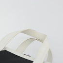 LOEWE Hand Bag Leather PVC White Black Auth bs36198A-9