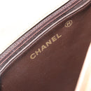 CHANEL Matelasse Chain Shoulder Bag Lamb Skin Beige Gold CC Auth bs36200-21