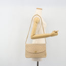 CHANEL Matelasse Chain Shoulder Bag Lamb Skin Beige Gold CC Auth bs36200-29