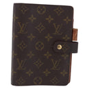 LOUIS VUITTON Monogram Agenda MM Day Planner Cover R20105 LV Auth bs36202-13