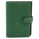 LOUIS VUITTON Epi Agenda PM Day Planner Cover Green R20054 LV Auth bs36203-13