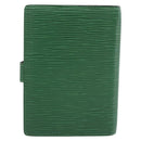 LOUIS VUITTON Epi Agenda PM Day Planner Cover Green R20054 LV Auth bs36203-2