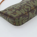 LOUIS VUITTON Monogram Graffiti Pochette Accessoires Khaki M92191 Auth bs36205A-11