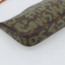 LOUIS VUITTON Monogram Graffiti Pochette Accessoires Khaki M92191 Auth bs36205A-13
