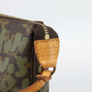 LOUIS VUITTON Monogram Graffiti Pochette Accessoires Khaki M92191 Auth bs36205A-14