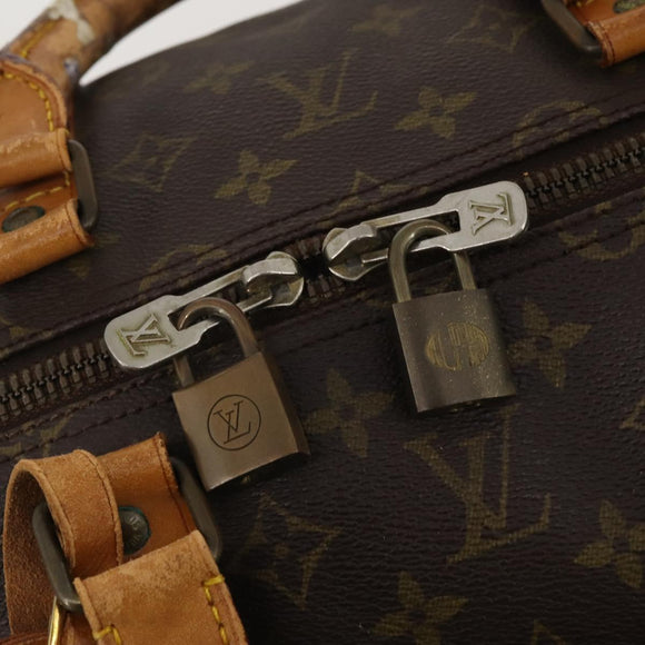 LOUIS VUITTON Monogram Keepall 55 Boston Bag M41424 LV Auth bs36206