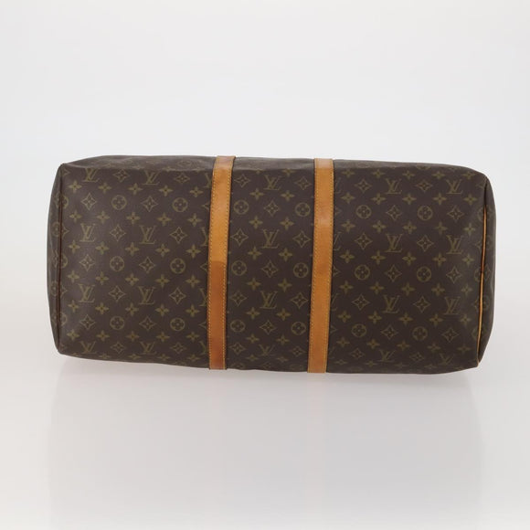 LOUIS VUITTON Monogram Keepall 55 Boston Bag M41424 LV Auth bs36206