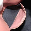 Miu Miu Side Ribbon Hand Bag Leather 2way Pink Silver Auth bs36207-23