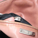 Miu Miu Side Ribbon Hand Bag Leather 2way Pink Silver Auth bs36207-12