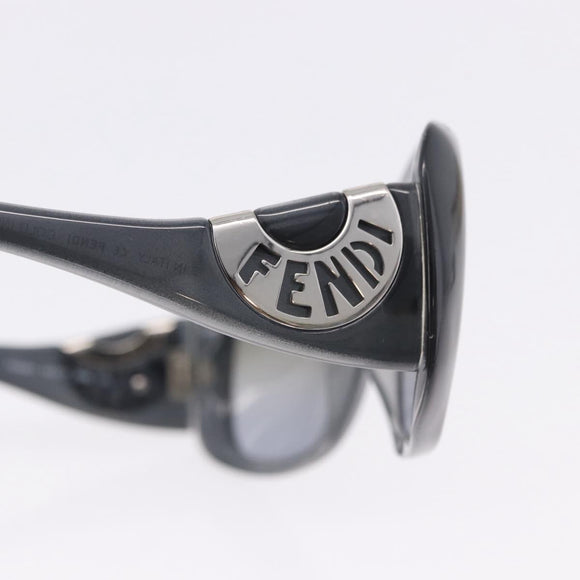 FENDI Sunglasses Plastic Gray Auth bs36208