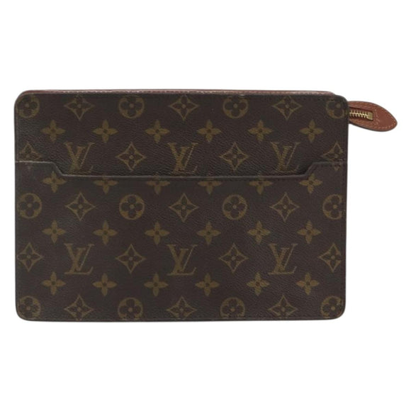 LOUIS VUITTON Monogram Pochette Homme Clutch Bag M51795 LV Auth bs36209
