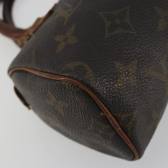 LOUIS VUITTON Monogram Mini Speedy Hand Bag M41534 LV Auth bs36210