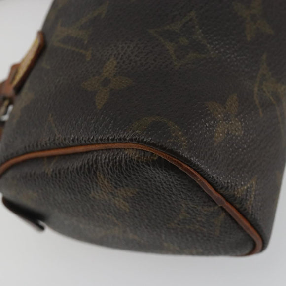 LOUIS VUITTON Monogram Mini Speedy Hand Bag M41534 LV Auth bs36210