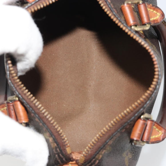 LOUIS VUITTON Monogram Mini Speedy Hand Bag M41534 LV Auth bs36210