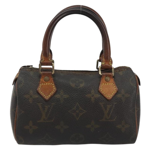 LOUIS VUITTON Monogram Mini Speedy Hand Bag M41534 LV Auth bs36210