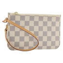 LOUIS VUITTON Damier Azur Neverfull PM Pouch Accessory Pouch LV Auth bs36211-1
