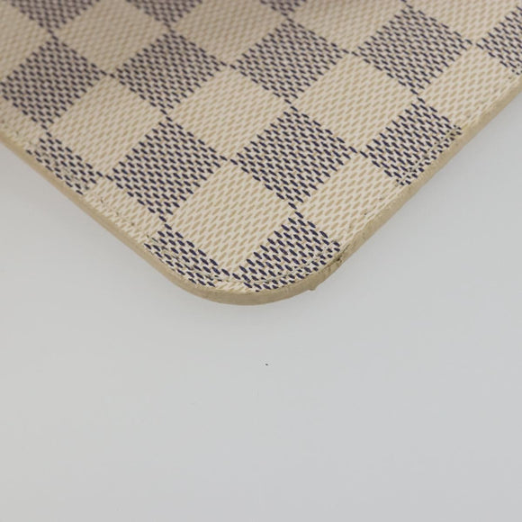 LOUIS VUITTON Damier Azur Neverfull PM Pouch Accessory Pouch LV Auth bs36211