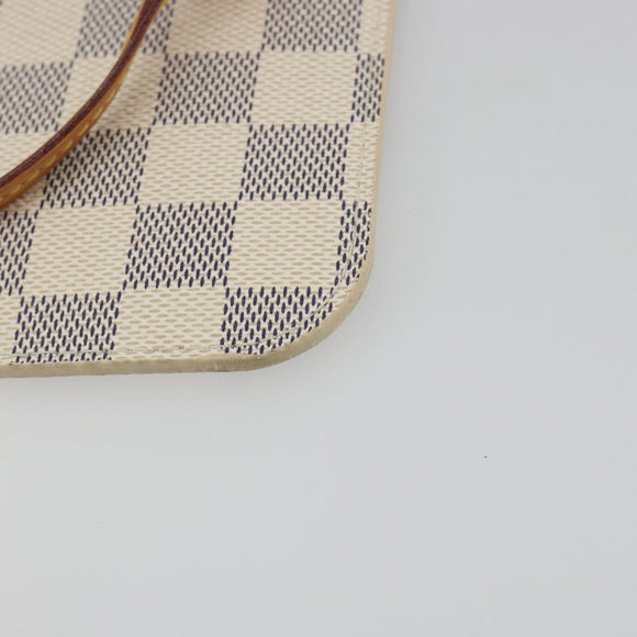 LOUIS VUITTON Damier Azur Neverfull PM Pouch Accessory Pouch LV Auth bs36211
