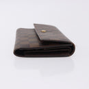 LOUIS VUITTON Damier Ebene Portefeuille International Wallet N61217 Auth bs36216-3