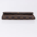 LOUIS VUITTON Damier Ebene Portefeuille International Wallet N61217 Auth bs36216-6