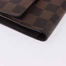 LOUIS VUITTON Damier Ebene Portefeuille International Wallet N61217 Auth bs36216-7