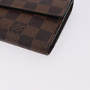 LOUIS VUITTON Damier Ebene Portefeuille International Wallet N61217 Auth bs36216-14