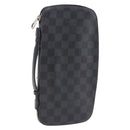 LOUIS VUITTON Damier Graphite Organizer Atoll Travel Case N48255 LV Auth bs36217-1