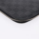 LOUIS VUITTON Damier Graphite Organizer Atoll Travel Case N48255 LV Auth bs36217-12