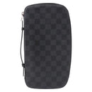 LOUIS VUITTON Damier Graphite Organizer Atoll Travel Case N48255 LV Auth bs36217-2