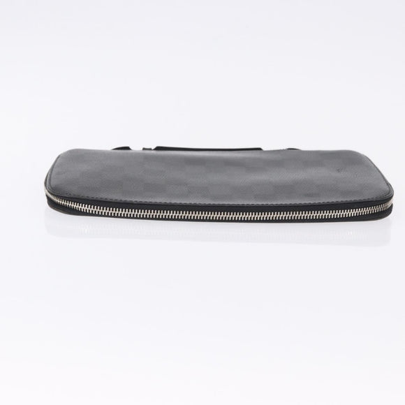 LOUIS VUITTON Damier Graphite Organizer Atoll Travel Case N48255 LV Auth bs36217