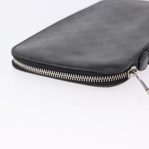LOUIS VUITTON Damier Graphite Organizer Atoll Travel Case N48255 LV Auth bs36217