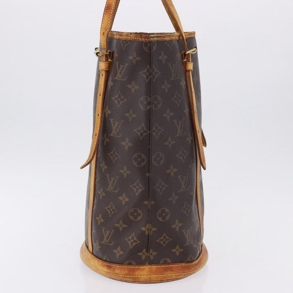 LOUIS VUITTON Monogram Bucket GM Shoulder Bag M42236 LV Auth bs36218