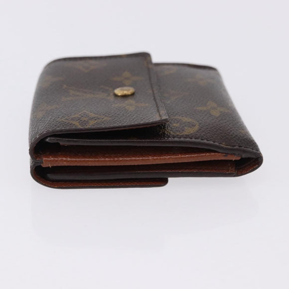 LOUIS VUITTON Monogram Porte Monnaie Bier Cartes Crdit M61652 LV Auth bs36221