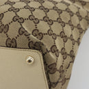 GUCCI GG Canvas Tote Bag Beige Gold 139552 Auth bs36222-9