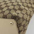 GUCCI GG Canvas Tote Bag Beige Gold 139552 Auth bs36222-15