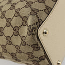GUCCI GG Canvas Tote Bag Beige Gold 139552 Auth bs36222-16