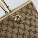 GUCCI GG Canvas Tote Bag Beige Gold 139552 Auth bs36222-17