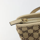 GUCCI GG Canvas Tote Bag Beige Gold 139552 Auth bs36222-10