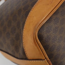 CELINE Macadam Canvas Shoulder Bag PVC Leather Brown Gold Auth bs36223-9