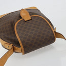 CELINE Macadam Canvas Shoulder Bag PVC Leather Brown Gold Auth bs36223-6