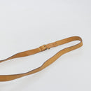 CELINE Macadam Canvas Shoulder Bag PVC Leather Brown Gold Auth bs36223-8