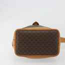 CELINE Macadam Canvas Shoulder Bag PVC Leather Brown Gold Auth bs36223-5