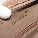 CHANEL Matelasse Chain Shoulder Bag Caviar Skin Brown Gold CC Auth bs36224V-17
