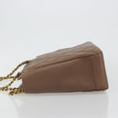 CHANEL Matelasse Chain Shoulder Bag Caviar Skin Brown Gold CC Auth bs36224V-4