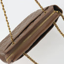 CHANEL Matelasse Chain Shoulder Bag Caviar Skin Brown Gold CC Auth bs36224V-6