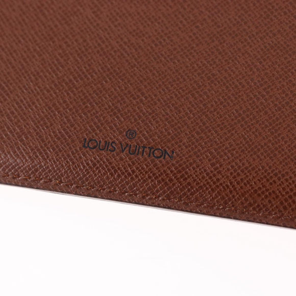 LOUIS VUITTON Epi Day Planner Cover Brown LV Auth bs36226A