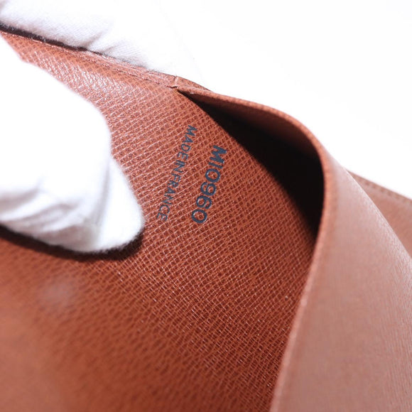 LOUIS VUITTON Epi Day Planner Cover Brown LV Auth bs36226A