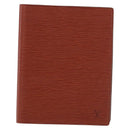 LOUIS VUITTON Epi Day Planner Cover Brown LV Auth bs36226A-2