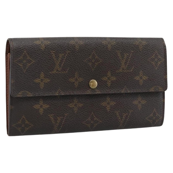 LOUIS VUITTON Monogram Portefeuille Sarah Long Wallet M61734 LV Auth bs36228